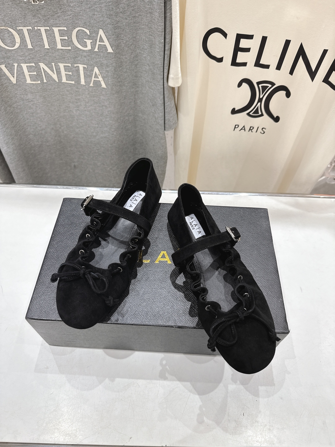 高版本出厂 独家新品 Alaia 阿莱亚26ss/ 走秀款玛丽珍平底芭蕾舞鞋 最近超火的一款平底鞋章小蕙