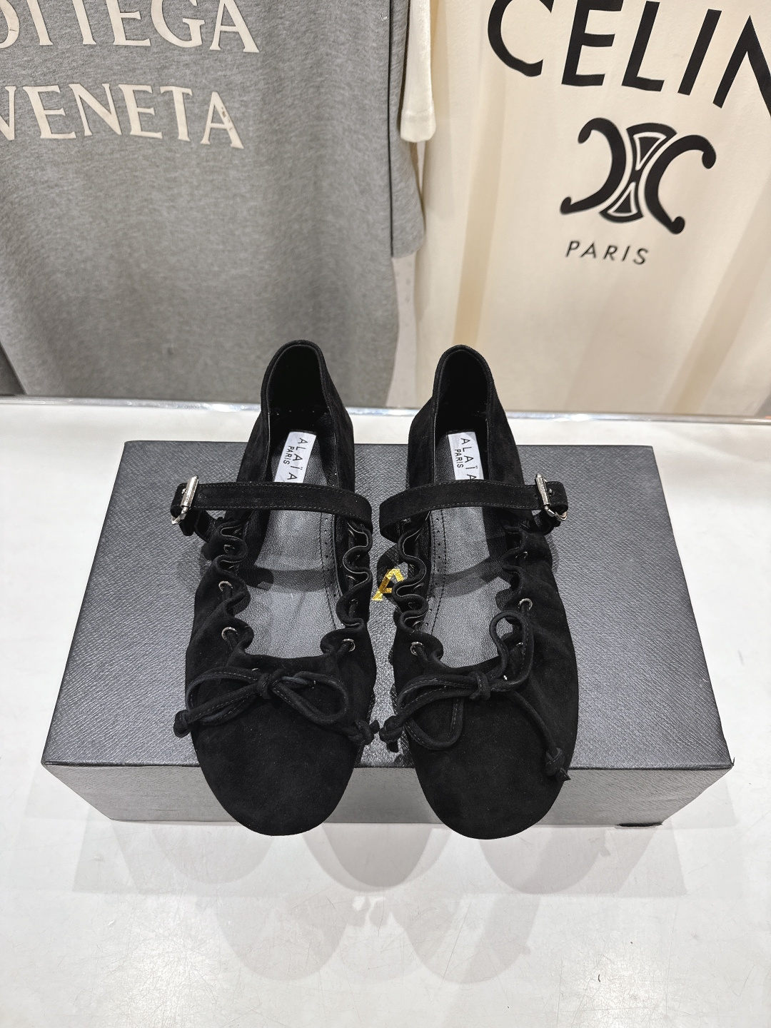 高版本出厂 独家新品 Alaia 阿莱亚26ss/ 走秀款玛丽珍平底芭蕾舞鞋 最近超火的一款平底鞋章小蕙