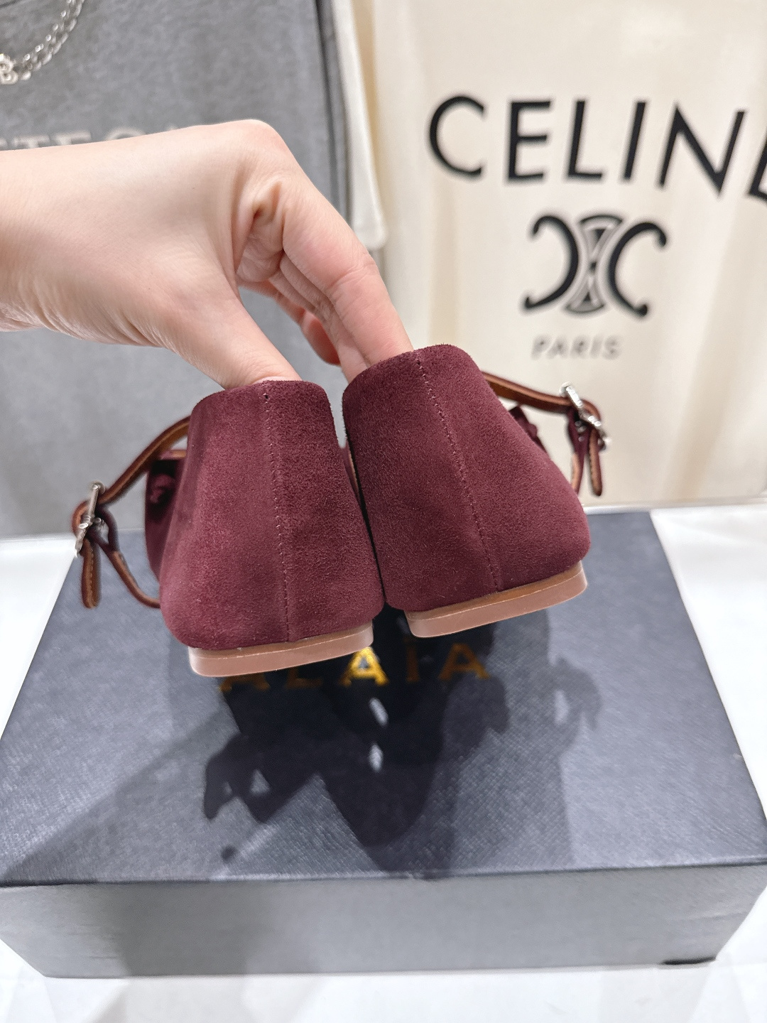 高版本出厂 独家新品 Alaia 阿莱亚26ss/ 走秀款玛丽珍平底芭蕾舞鞋 最近超火的一款平底鞋章小蕙