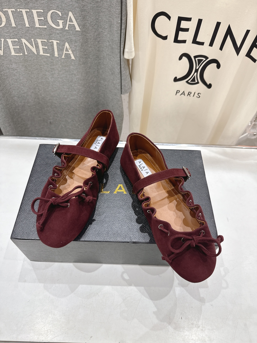 高版本出厂 独家新品 Alaia 阿莱亚26ss/ 走秀款玛丽珍平底芭蕾舞鞋 最近超火的一款平底鞋章小蕙