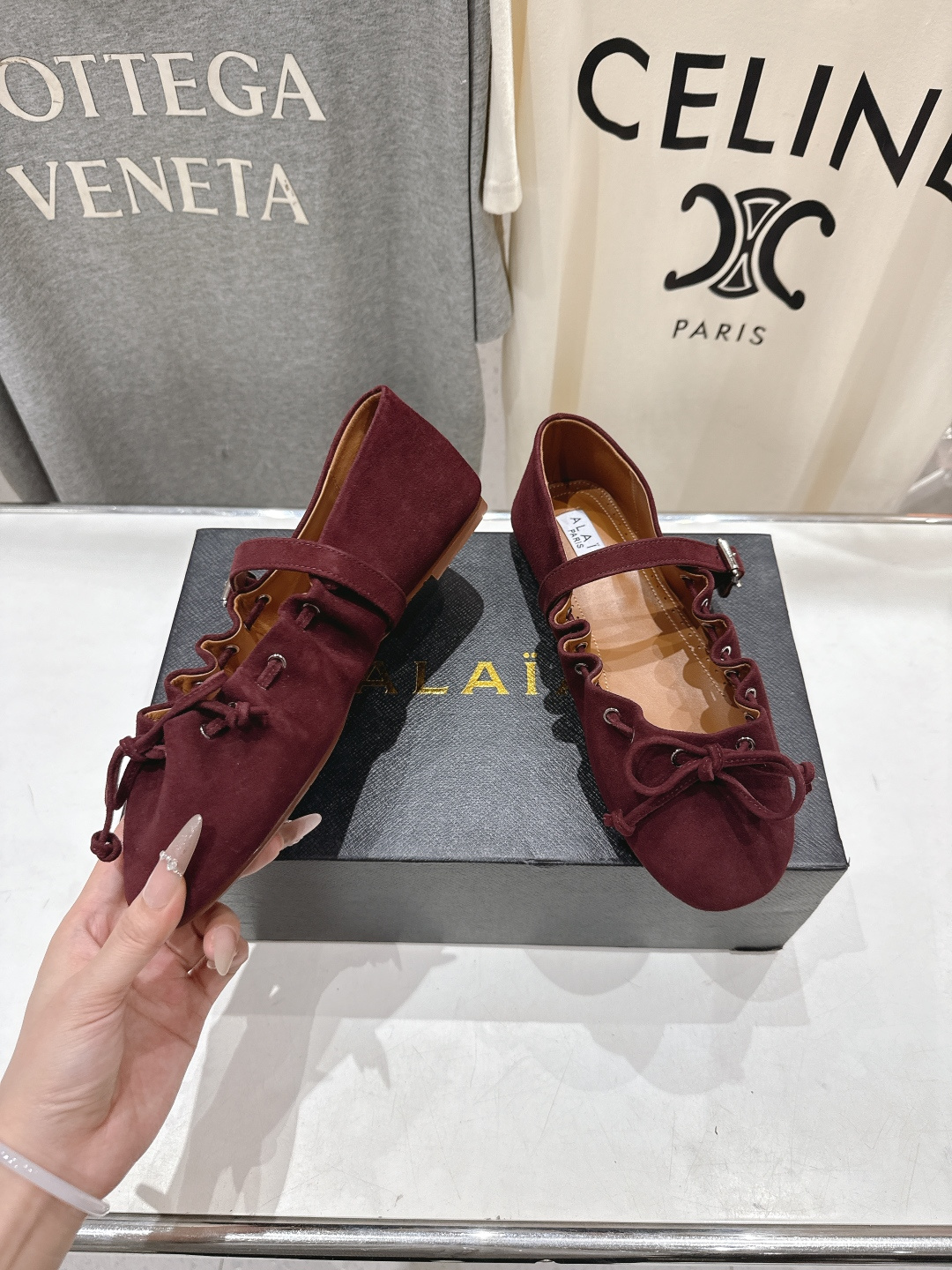 高版本出厂 独家新品 Alaia 阿莱亚26ss/ 走秀款玛丽珍平底芭蕾舞鞋 最近超火的一款平底鞋章小蕙