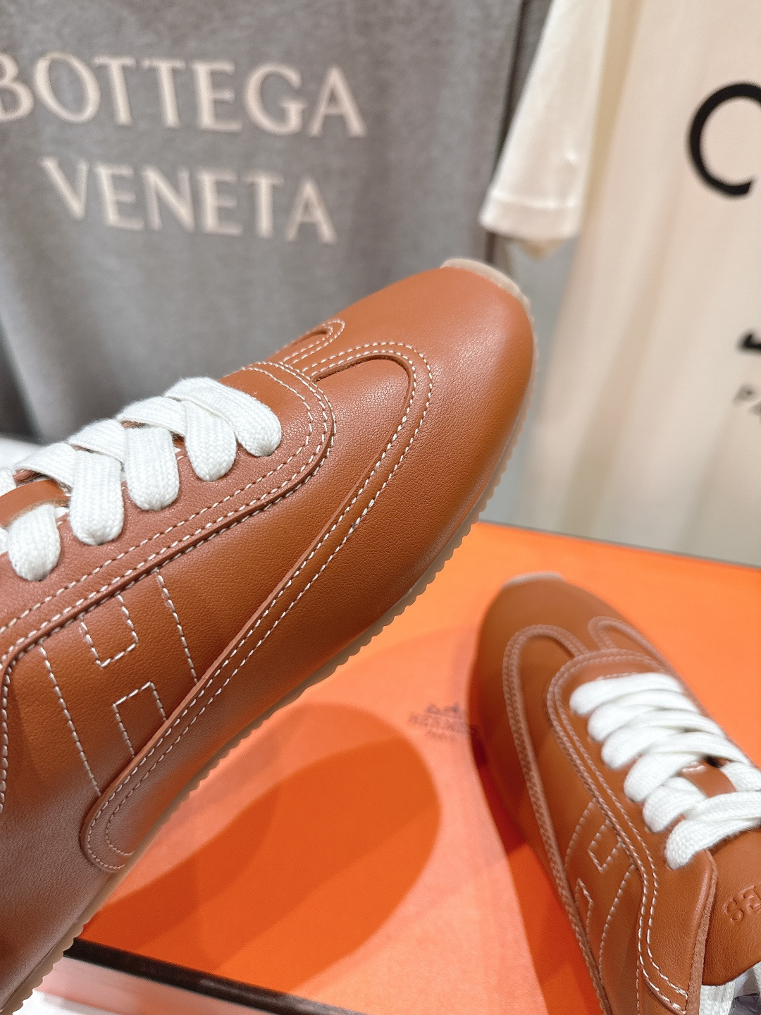 高版本出厂 Hermes/爱马仕H家F015 2026ss新款系带休闲运动鞋跑步鞋阿甘鞋经典运动风格+英