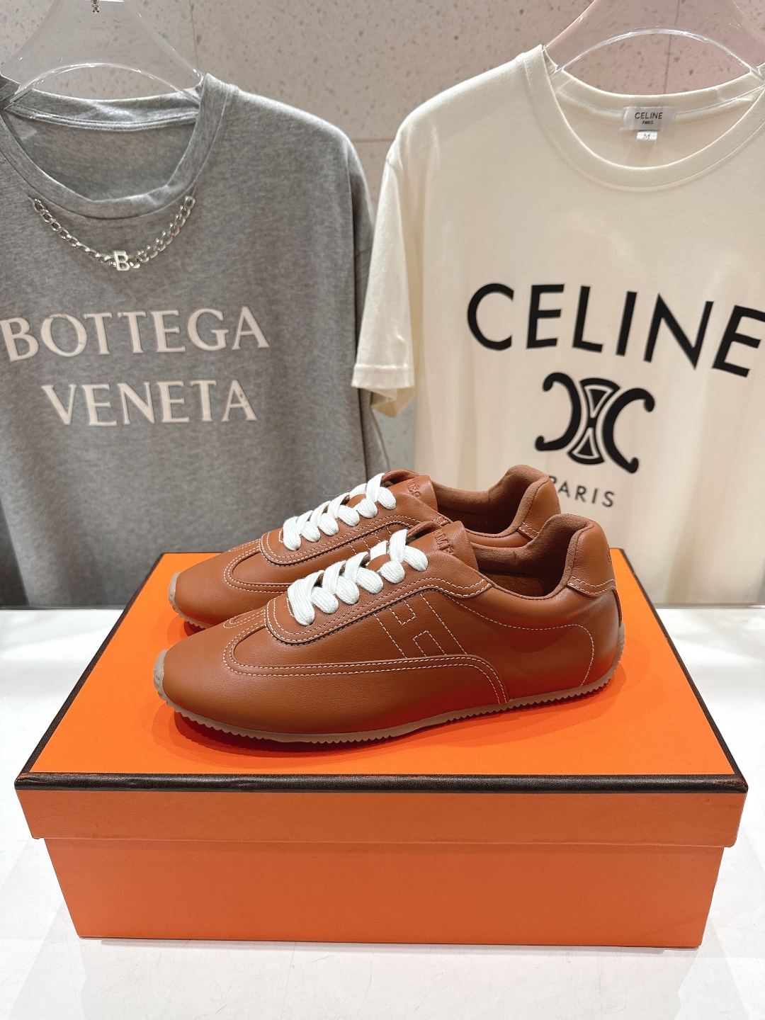 高版本出厂 Hermes/爱马仕H家F015 2026ss新款系带休闲运动鞋跑步鞋阿甘鞋经典运动风格+英