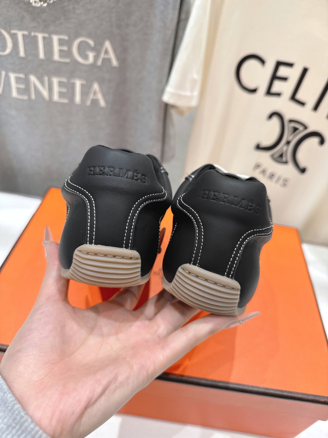 高版本出厂 Hermes/爱马仕H家F015 2026ss新款系带休闲运动鞋跑步鞋阿甘鞋经典运动风格+英