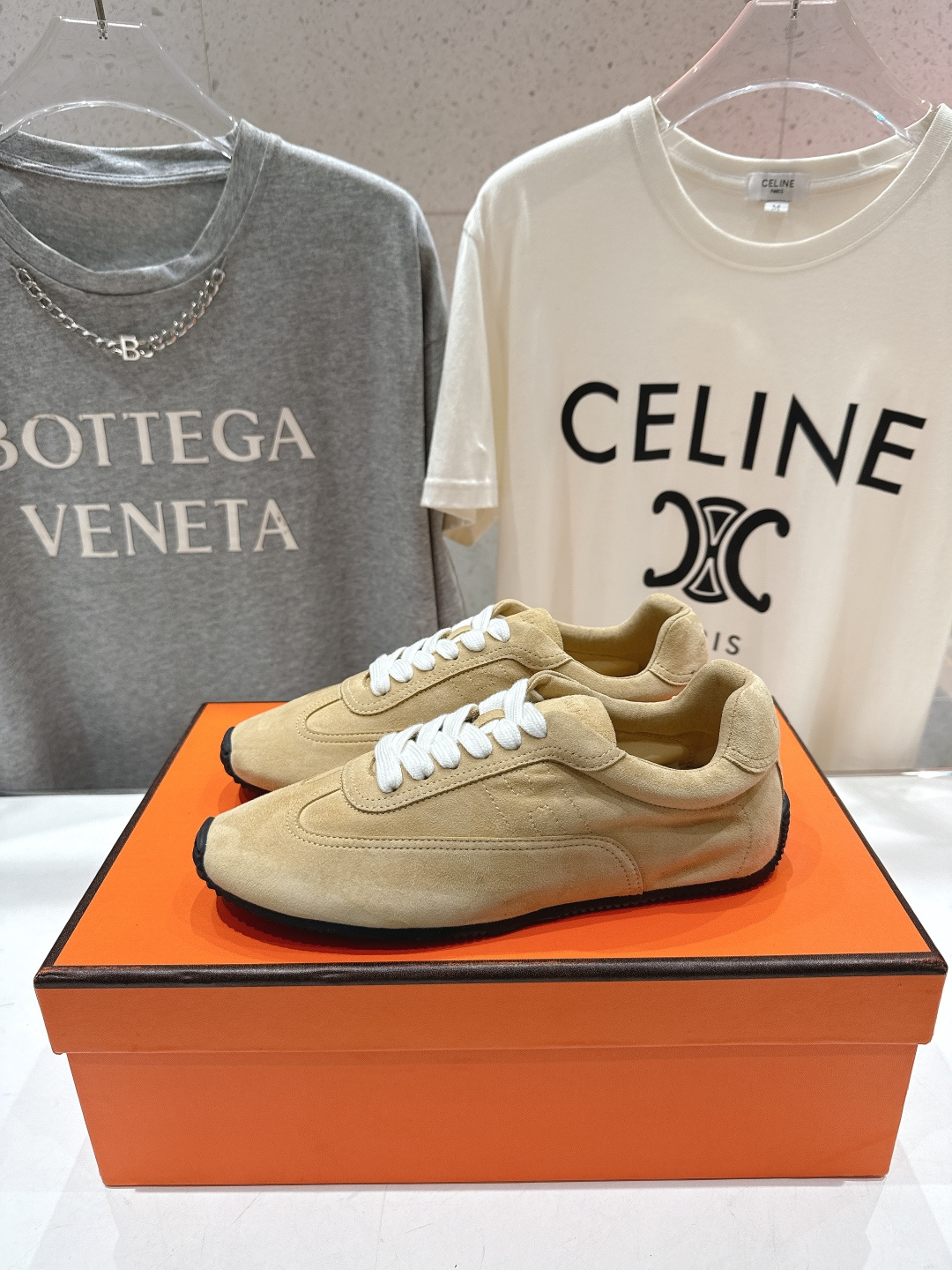 高版本出厂 Hermes/爱马仕H家F015 2026ss新款系带休闲运动鞋跑步鞋阿甘鞋经典运动风格+英