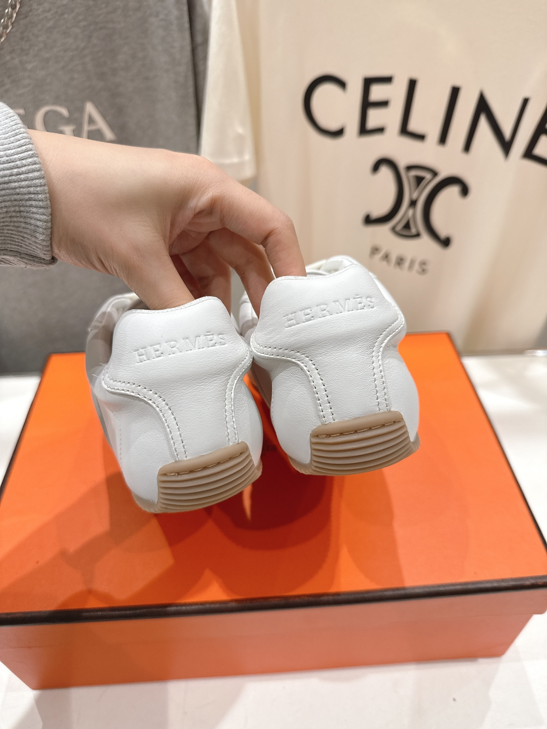 高版本出厂 Hermes/爱马仕H家F015 2026ss新款系带休闲运动鞋跑步鞋阿甘鞋经典运动风格+英