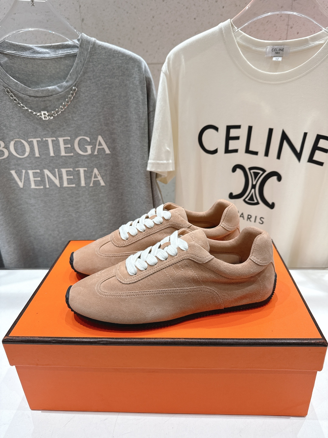 高版本出厂 Hermes/爱马仕H家F015 2026ss新款系带休闲运动鞋跑步鞋阿甘鞋经典运动风格+英