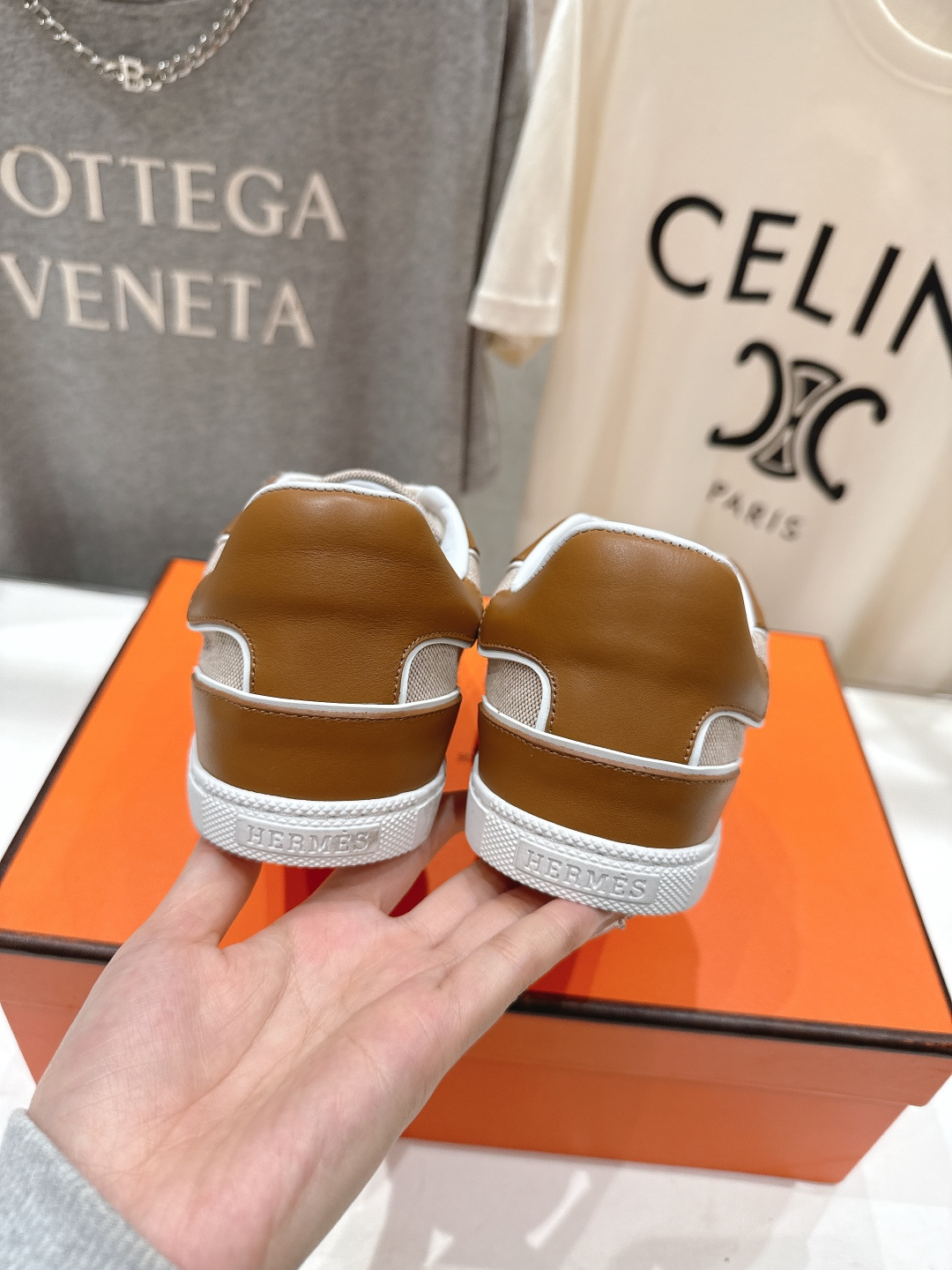 高版本出厂 男码+20 情侣款 Hermes 2026ss新款爱马仕H家F015 情侣款系带阿甘鞋德训鞋