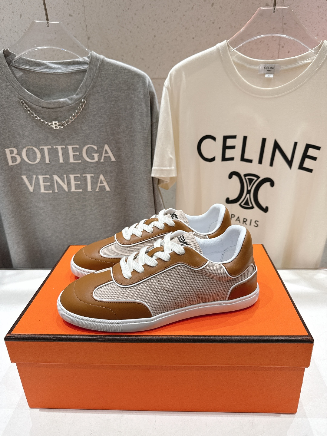 高版本出厂 男码+20 情侣款 Hermes 2026ss新款爱马仕H家F015 情侣款系带阿甘鞋德训鞋