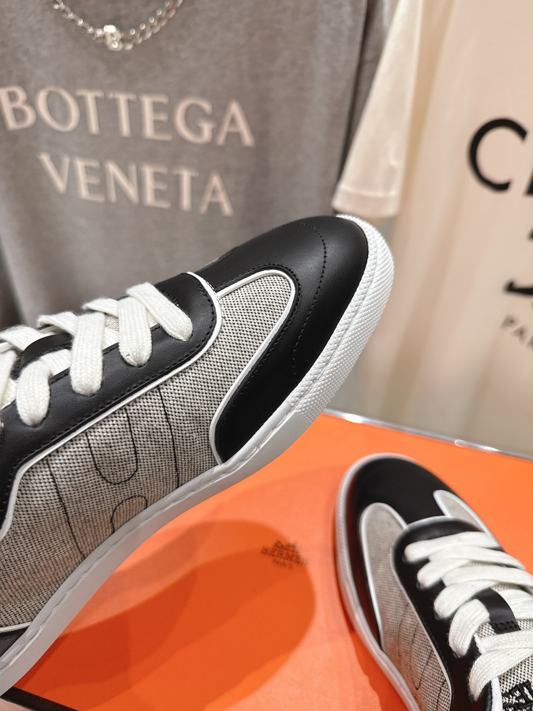 高版本出厂 男码+20 情侣款 Hermes 2026ss新款爱马仕H家F015 情侣款系带阿甘鞋德训鞋