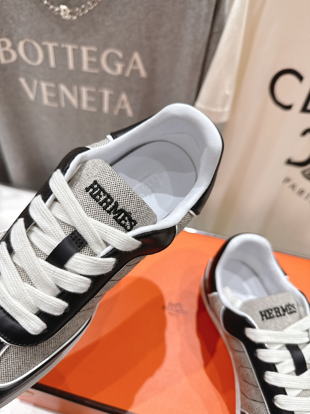 高版本出厂 男码+20 情侣款 Hermes 2026ss新款爱马仕H家F015 情侣款系带阿甘鞋德训鞋