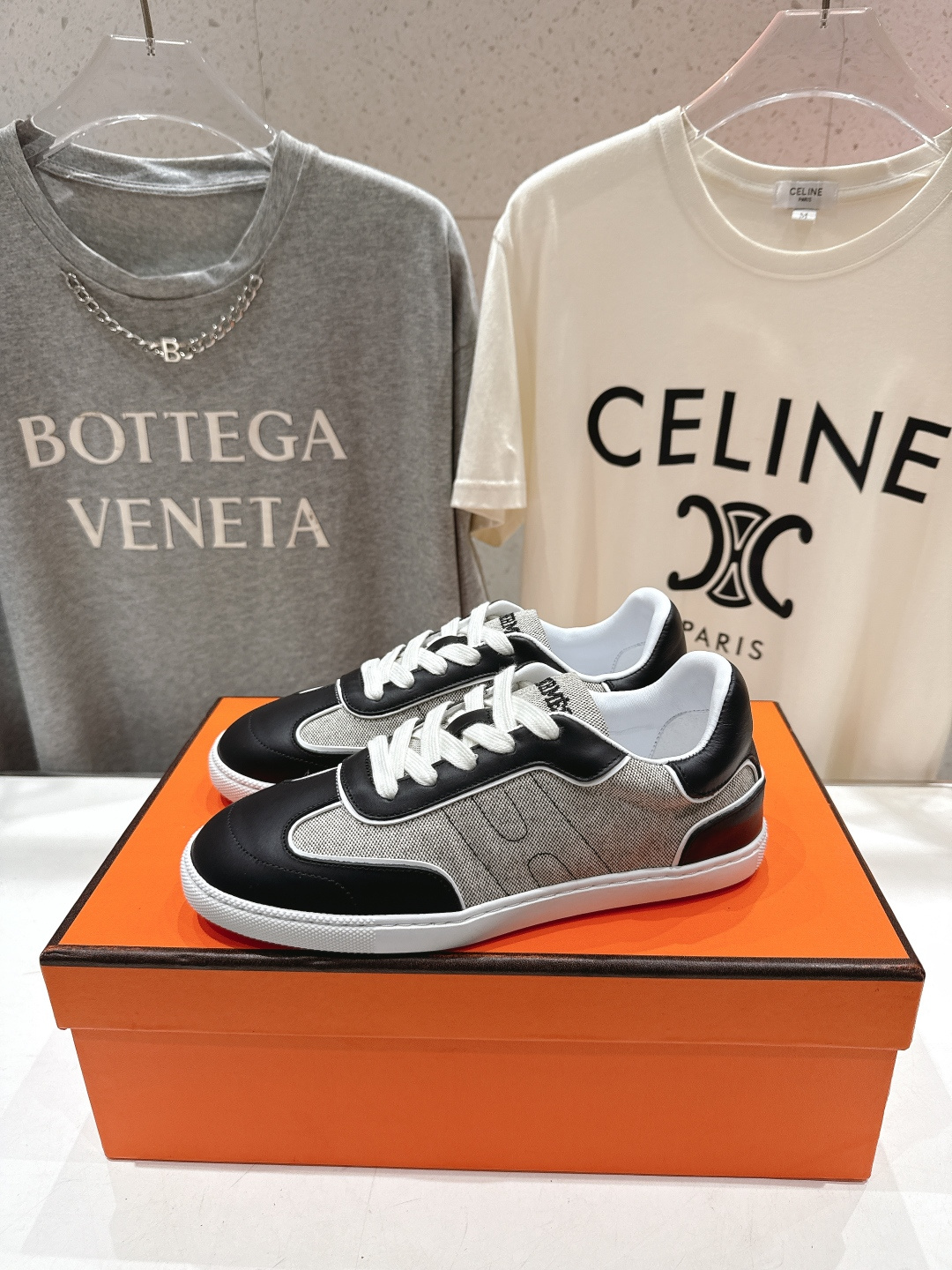 高版本出厂 男码+20 情侣款 Hermes 2026ss新款爱马仕H家F015 情侣款系带阿甘鞋德训鞋