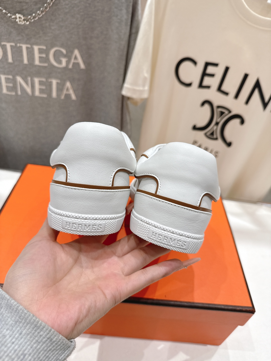 高版本出厂 男码+20 情侣款 Hermes 2026ss新款爱马仕H家F015 情侣款系带阿甘鞋德训鞋