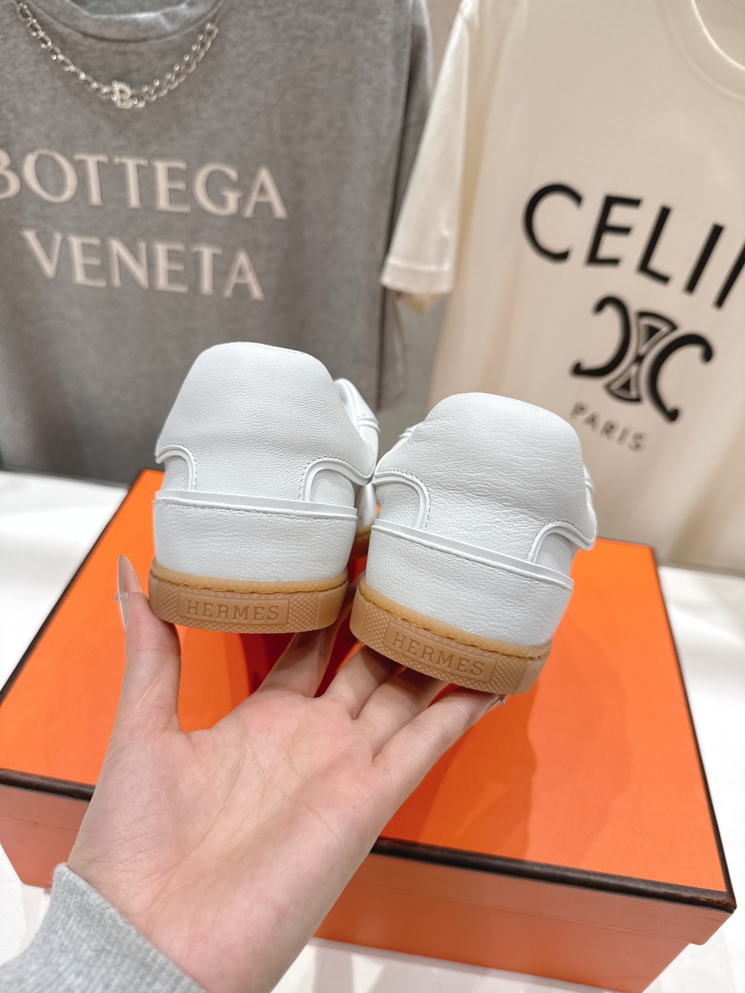 高版本出厂 男码+20 情侣款 Hermes 2026ss新款爱马仕H家F015 情侣款系带阿甘鞋德训鞋