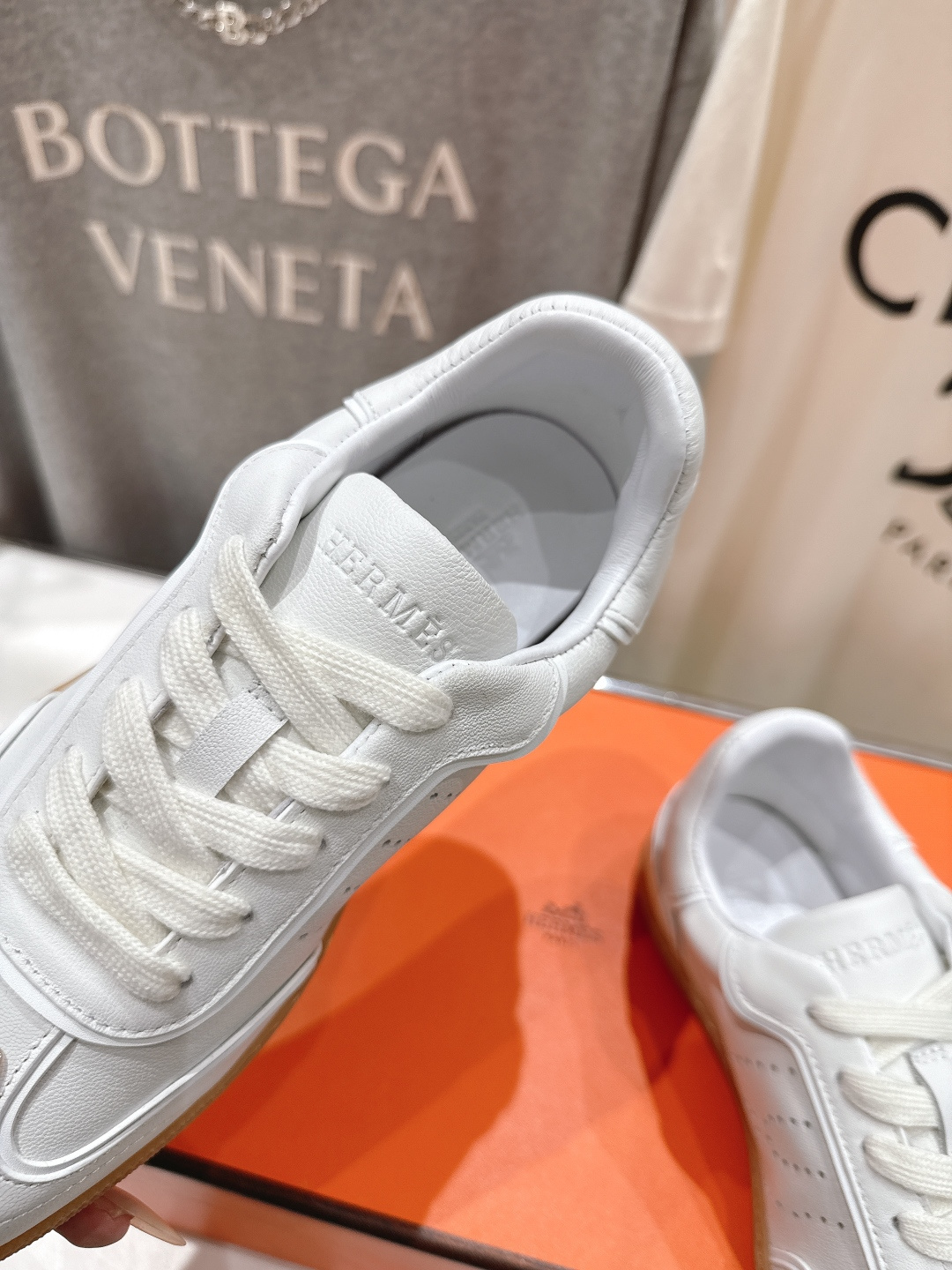 高版本出厂 男码+20 情侣款 Hermes 2026ss新款爱马仕H家F015 情侣款系带阿甘鞋德训鞋