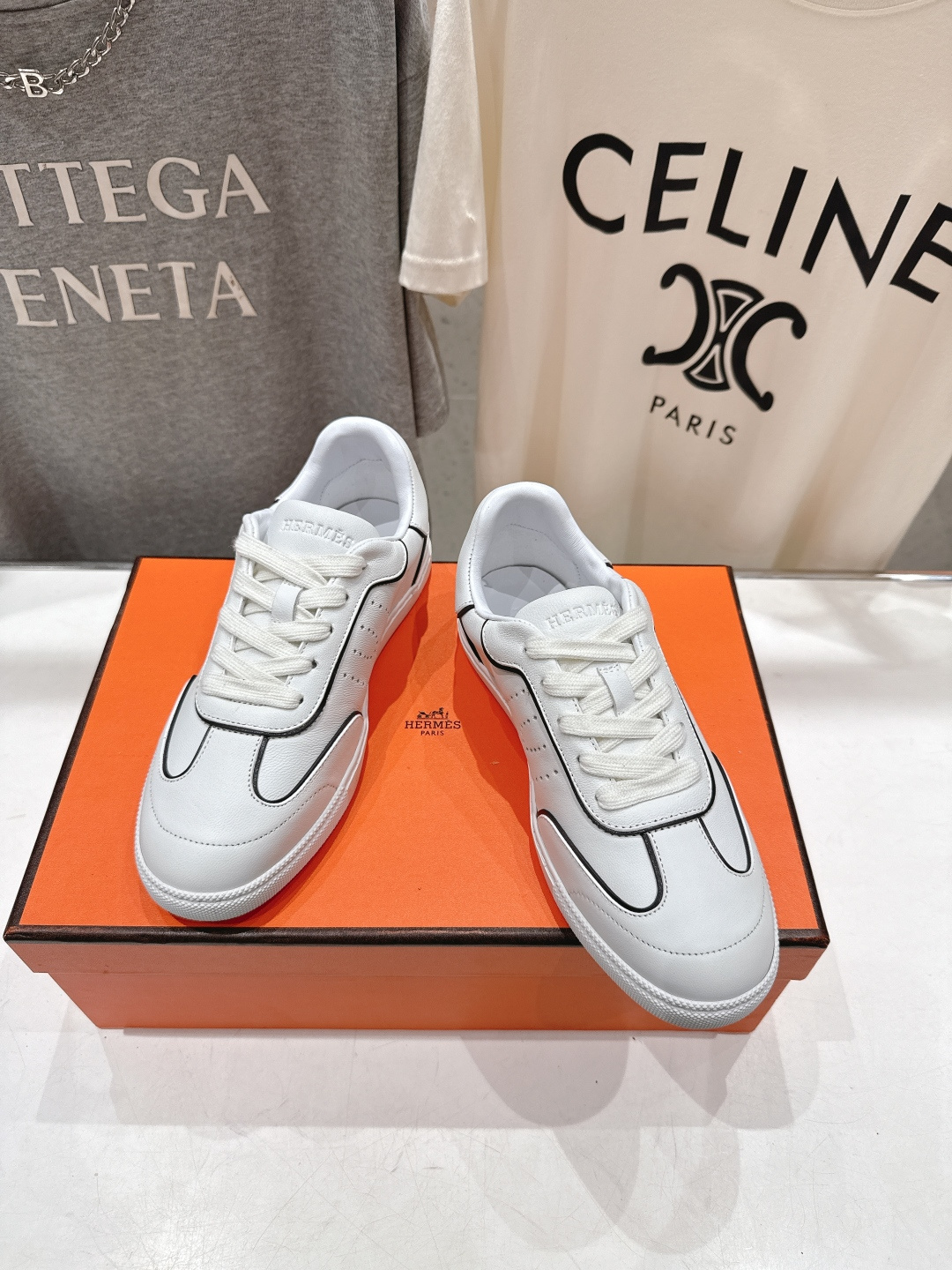 高版本出厂 男码+20 情侣款 Hermes 2026ss新款爱马仕H家F015 情侣款系带阿甘鞋德训鞋