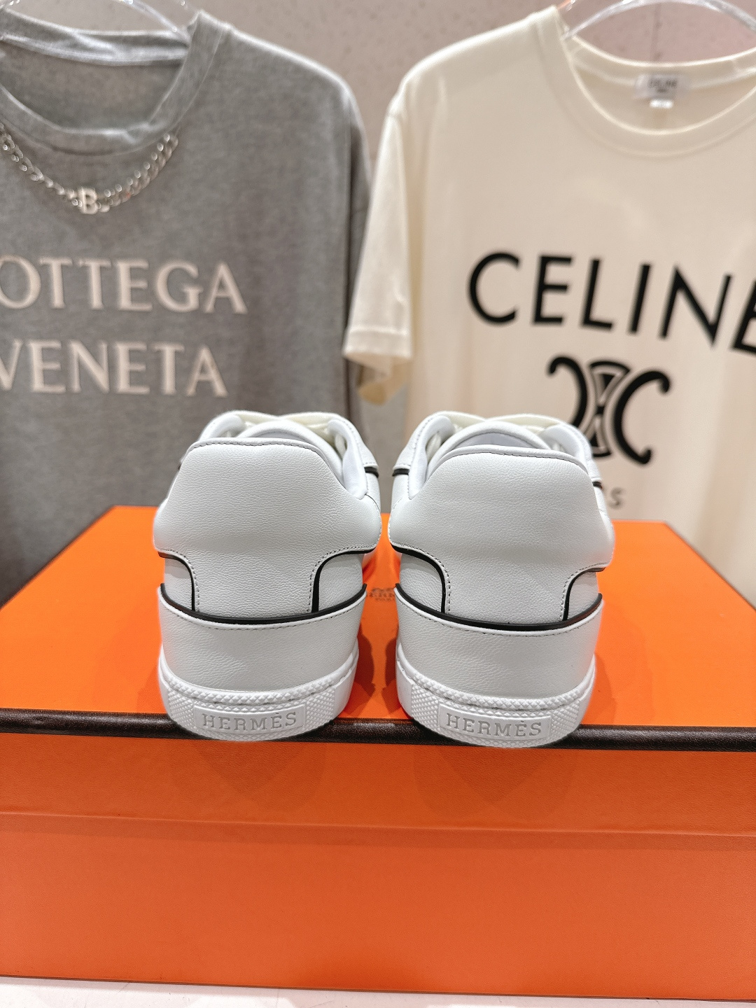 高版本出厂 男码+20 情侣款 Hermes 2026ss新款爱马仕H家F015 情侣款系带阿甘鞋德训鞋