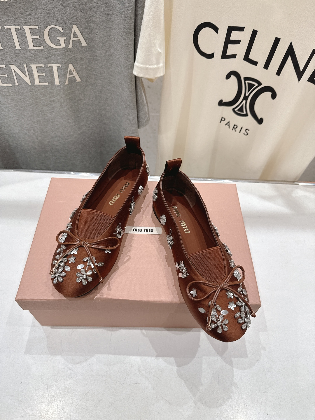 高版本出厂 MiuMiu/缪缪F033 2026ss新款法式仙女风玛丽珍平底鞋单鞋芭蕾平底鞋亮相2026