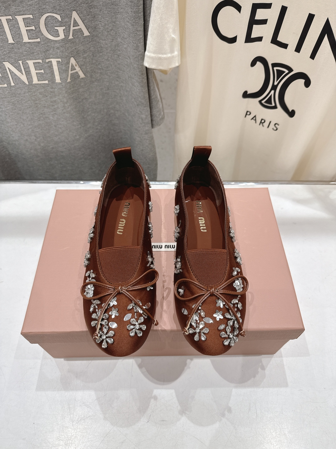 高版本出厂 MiuMiu/缪缪F033 2026ss新款法式仙女风玛丽珍平底鞋单鞋芭蕾平底鞋亮相2026