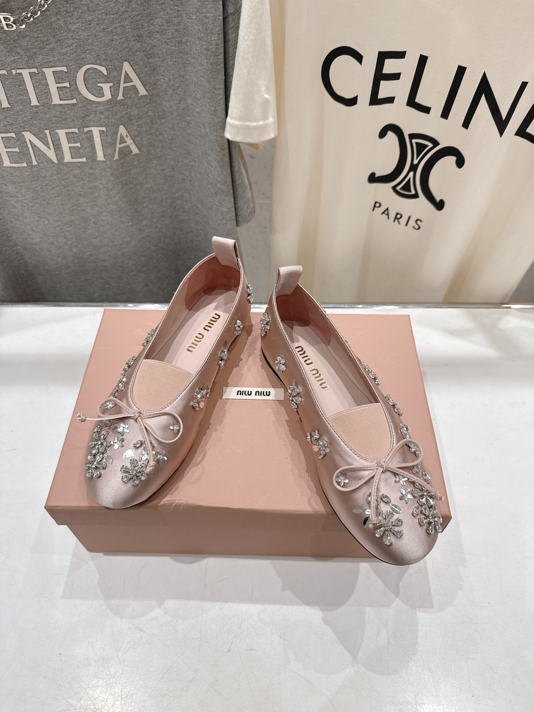 高版本出厂 MiuMiu/缪缪F033 2026ss新款法式仙女风玛丽珍平底鞋单鞋芭蕾平底鞋亮相2026