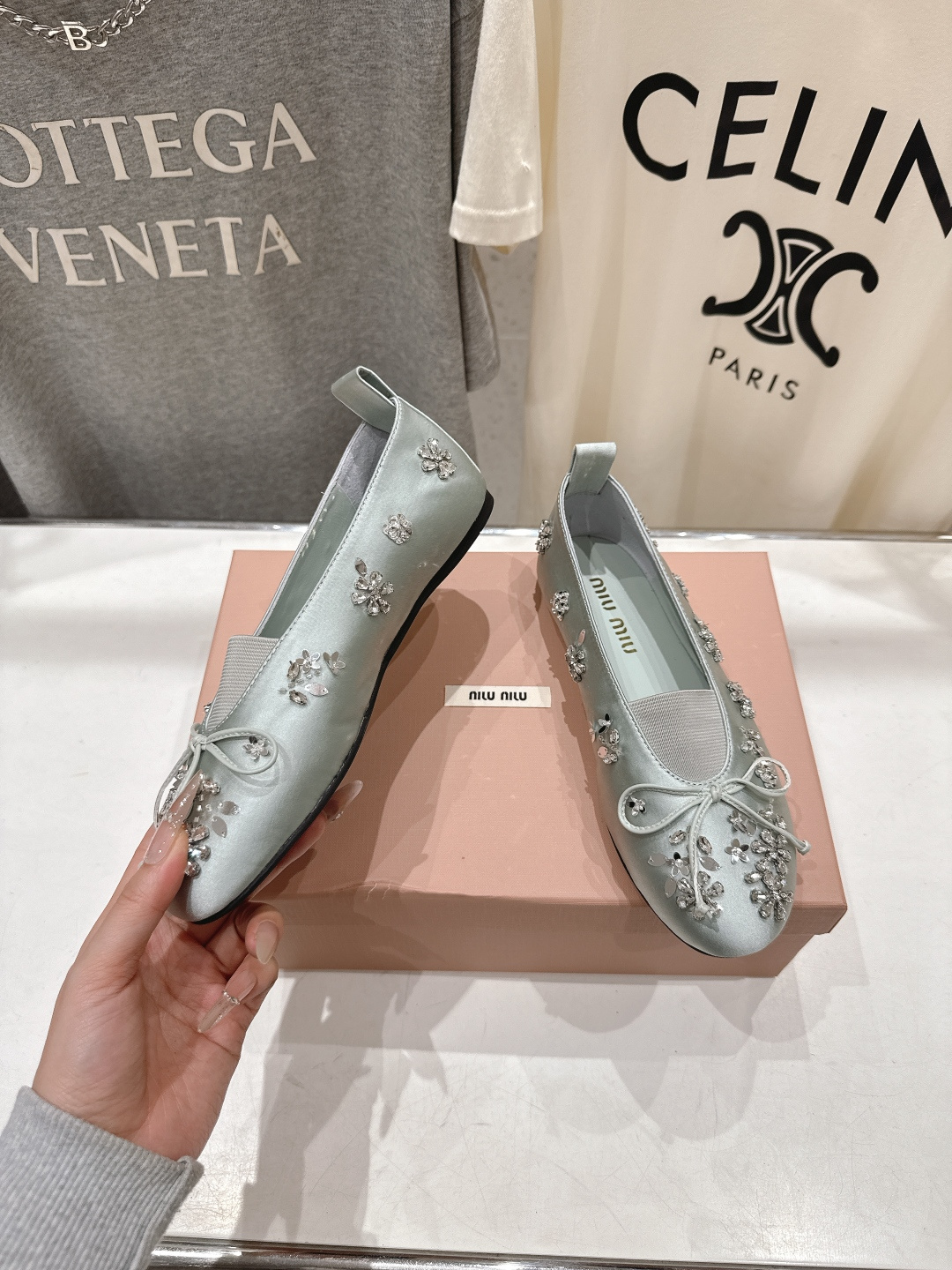 高版本出厂 MiuMiu/缪缪F033 2026ss新款法式仙女风玛丽珍平底鞋单鞋芭蕾平底鞋亮相2026