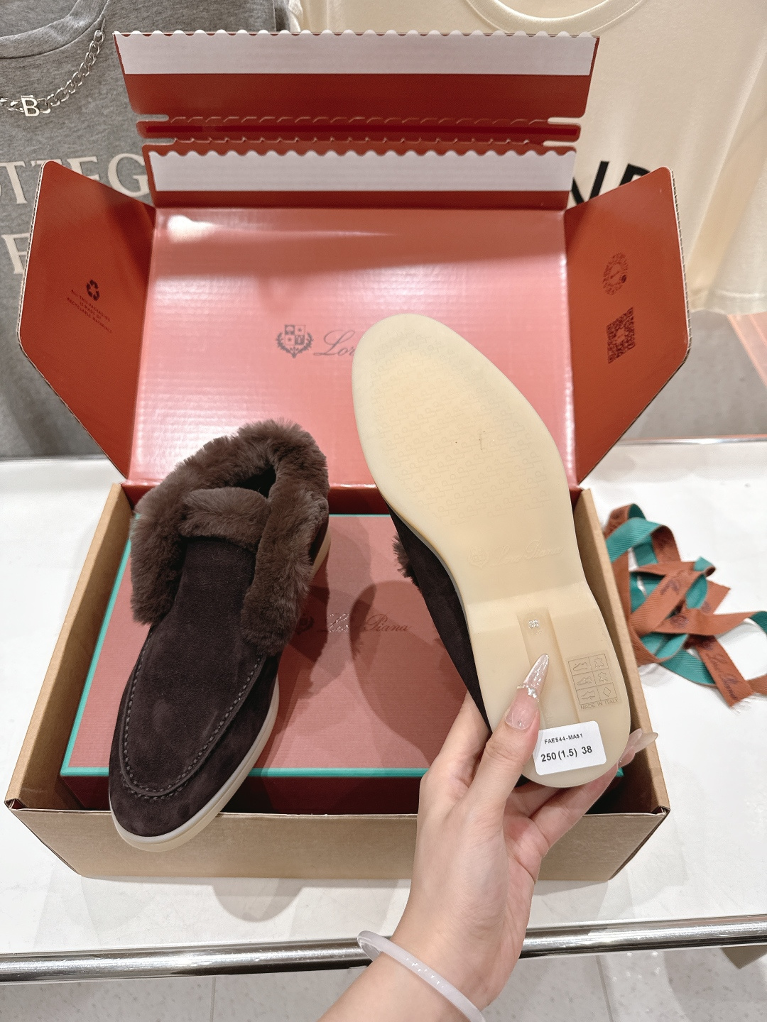 高版本出厂 兔毛 男码+20 Loro Piana* LP万年经典款高帮毛毛鞋乐福鞋 简约时尚 脚感超级