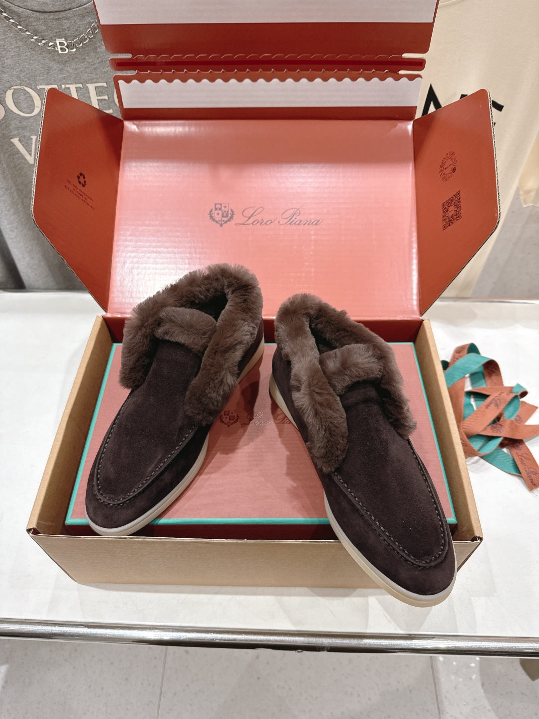 高版本出厂 兔毛 男码+20 Loro Piana* LP万年经典款高帮毛毛鞋乐福鞋 简约时尚 脚感超级