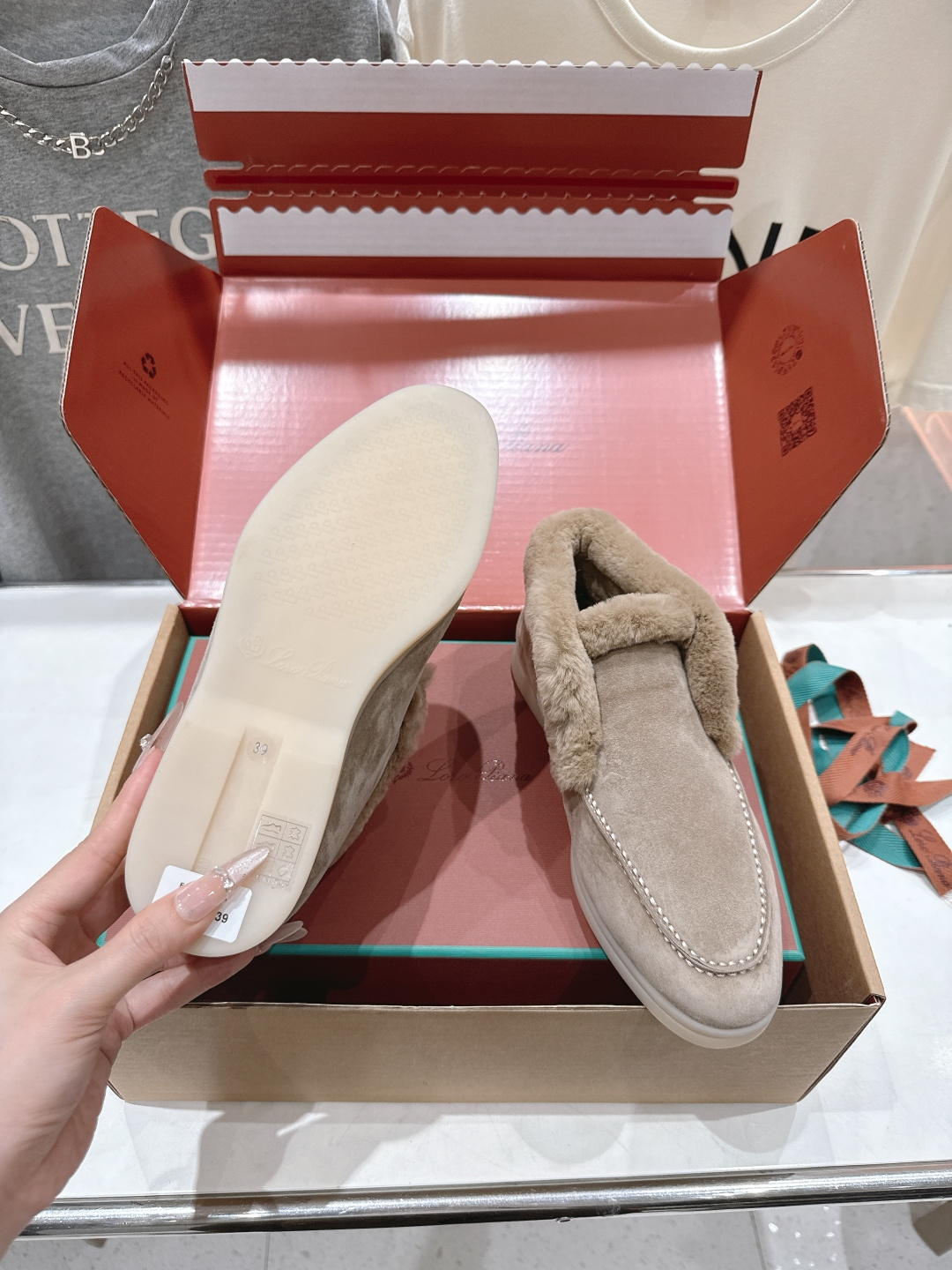 高版本出厂 兔毛 男码+20 Loro Piana* LP万年经典款高帮毛毛鞋乐福鞋 简约时尚 脚感超级