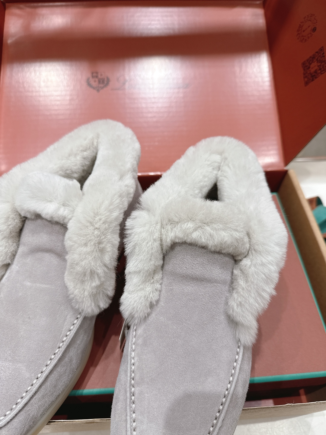高版本出厂 兔毛 男码+20 Loro Piana* LP万年经典款高帮毛毛鞋乐福鞋 简约时尚 脚感超级