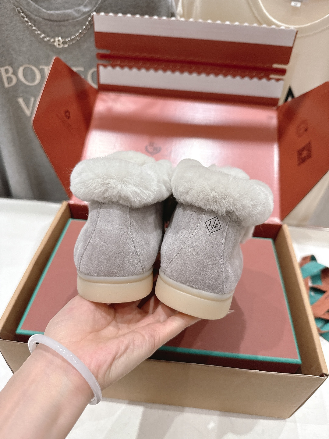 高版本出厂 兔毛 男码+20 Loro Piana* LP万年经典款高帮毛毛鞋乐福鞋 简约时尚 脚感超级