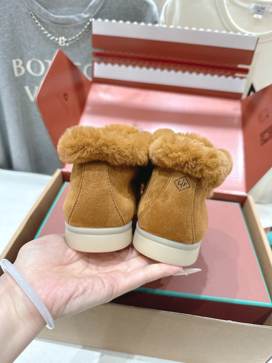 高版本出厂 兔毛 男码+20 Loro Piana* LP万年经典款高帮毛毛鞋乐福鞋 简约时尚 脚感超级