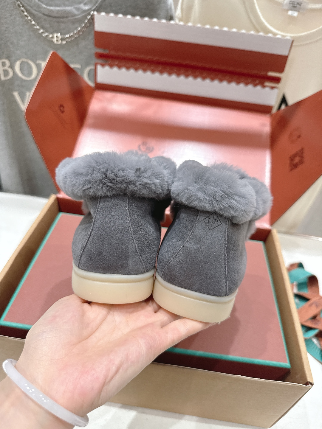 高版本出厂 兔毛 男码+20 Loro Piana* LP万年经典款高帮毛毛鞋乐福鞋 简约时尚 脚感超级