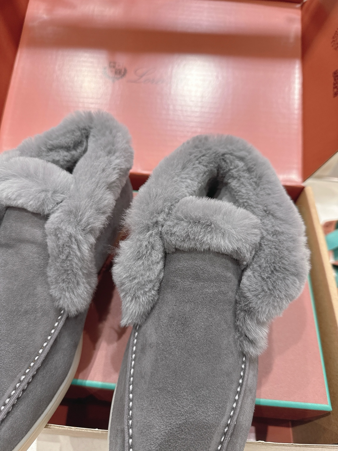 高版本出厂 兔毛 男码+20 Loro Piana* LP万年经典款高帮毛毛鞋乐福鞋 简约时尚 脚感超级