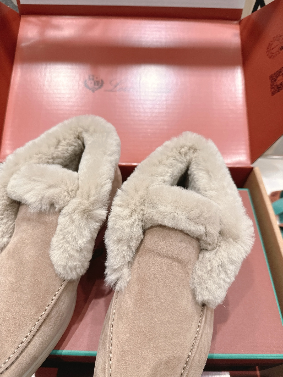 高版本出厂 兔毛 男码+20 Loro Piana* LP万年经典款高帮毛毛鞋乐福鞋 简约时尚 脚感超级