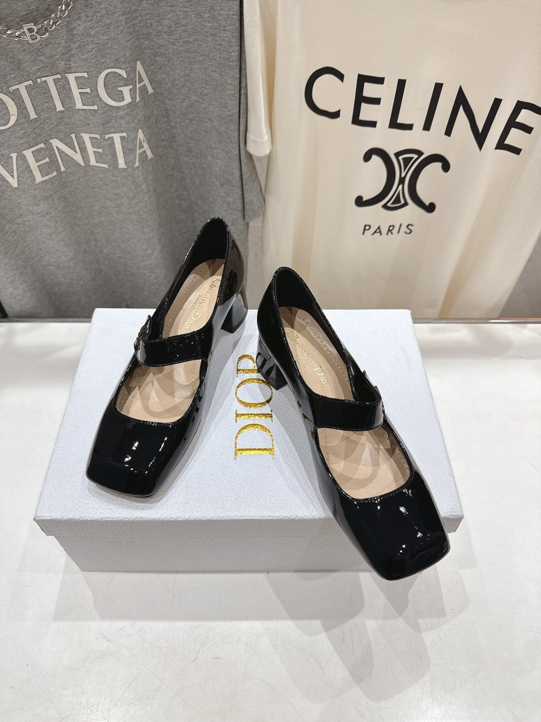 高版本出厂 DIOR*迪奥F031 D家2026ss春夏新款玛丽珍高跟鞋 方头小矮跟单鞋！顶级版本原版套