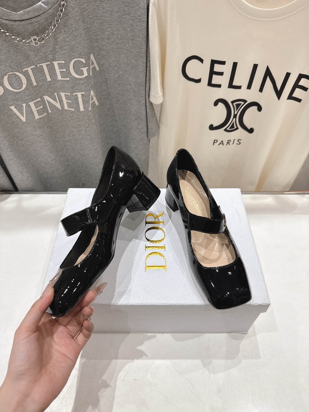 高版本出厂 DIOR*迪奥F031 D家2026ss春夏新款玛丽珍高跟鞋 方头小矮跟单鞋！顶级版本原版套