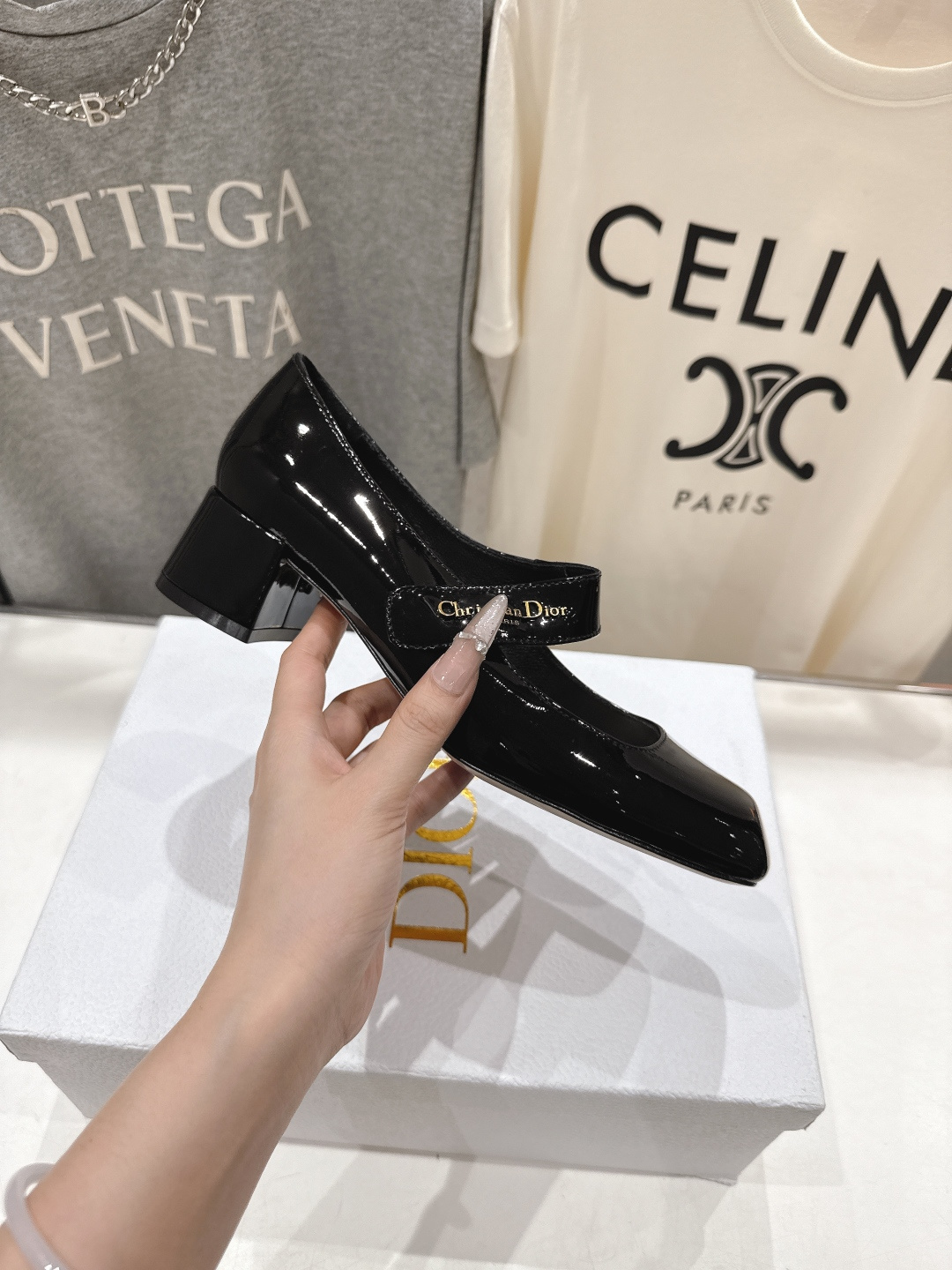 高版本出厂 DIOR*迪奥F031 D家2026ss春夏新款玛丽珍高跟鞋 方头小矮跟单鞋！顶级版本原版套