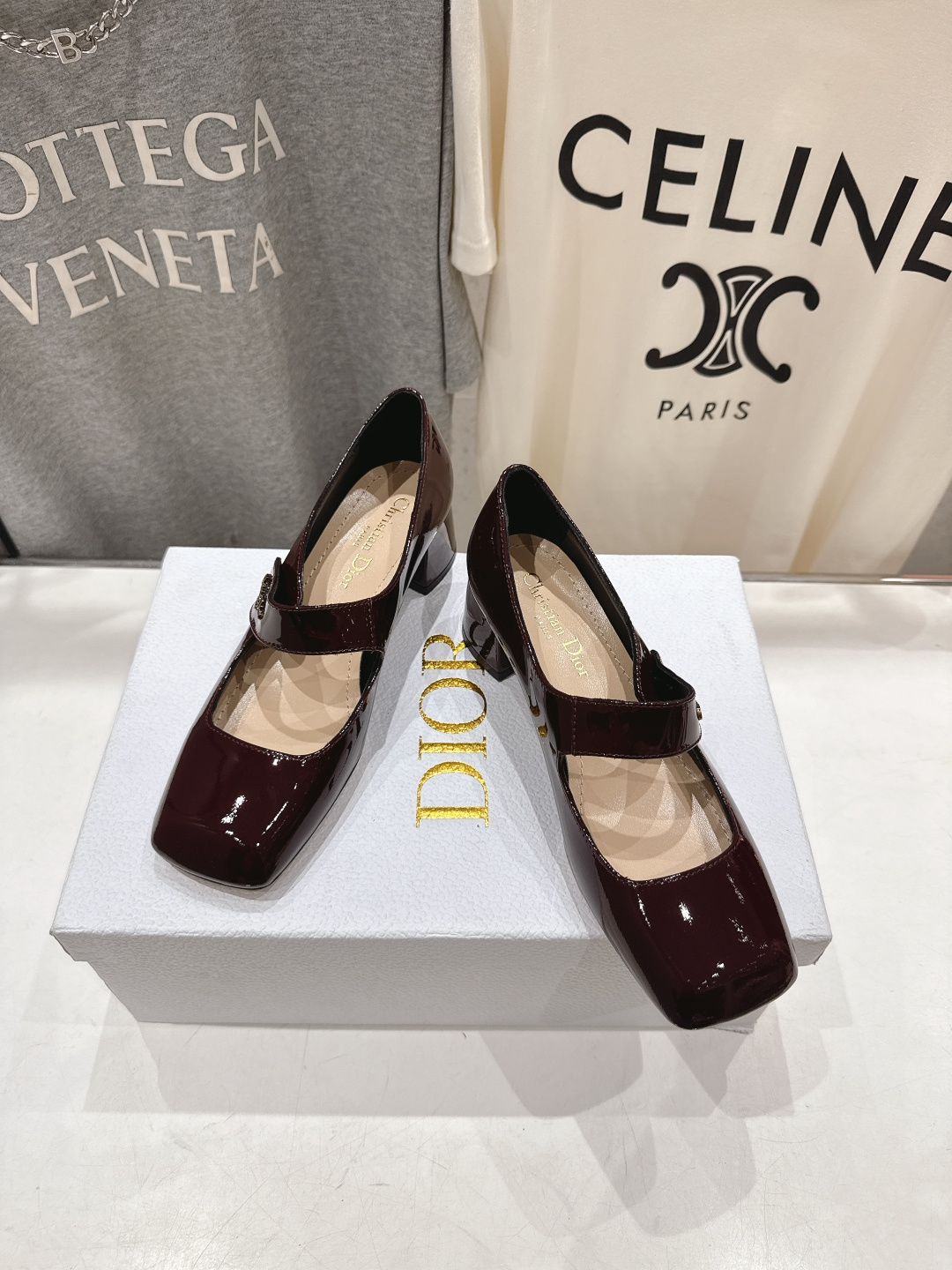 高版本出厂 DIOR*迪奥F031 D家2026ss春夏新款玛丽珍高跟鞋 方头小矮跟单鞋！顶级版本原版套