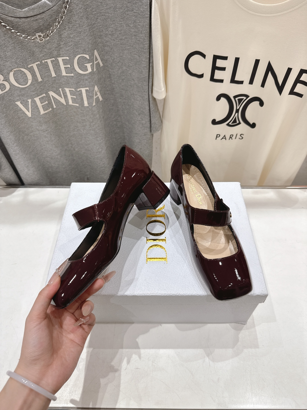 高版本出厂 DIOR*迪奥F031 D家2026ss春夏新款玛丽珍高跟鞋 方头小矮跟单鞋！顶级版本原版套