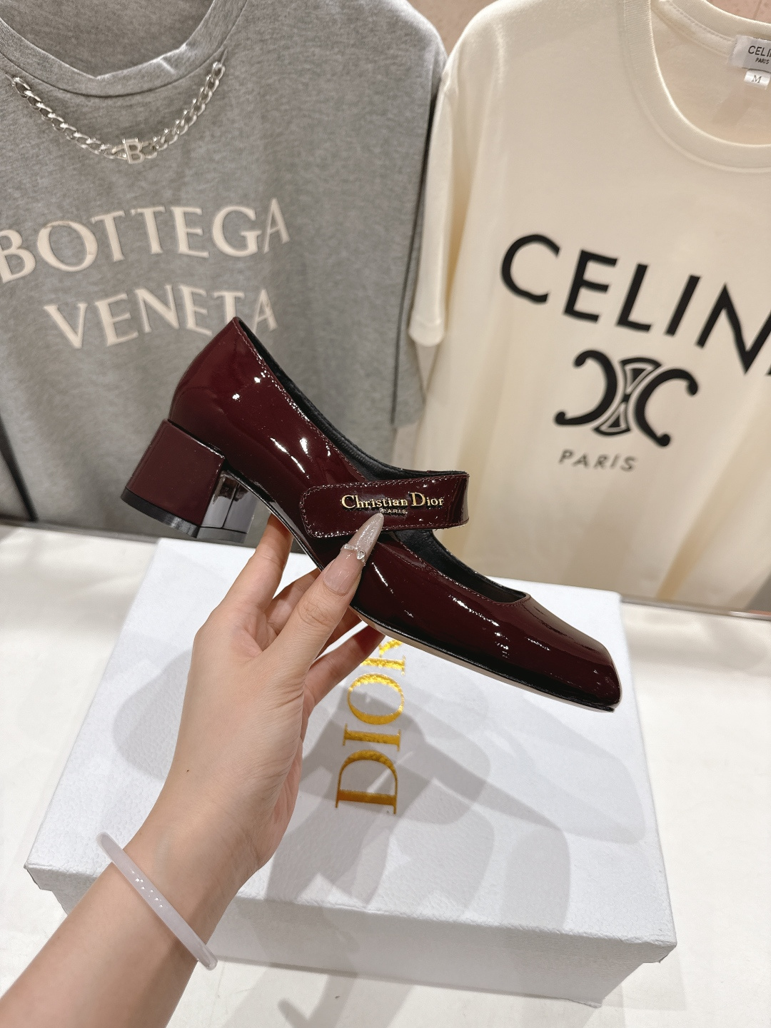 高版本出厂 DIOR*迪奥F031 D家2026ss春夏新款玛丽珍高跟鞋 方头小矮跟单鞋！顶级版本原版套