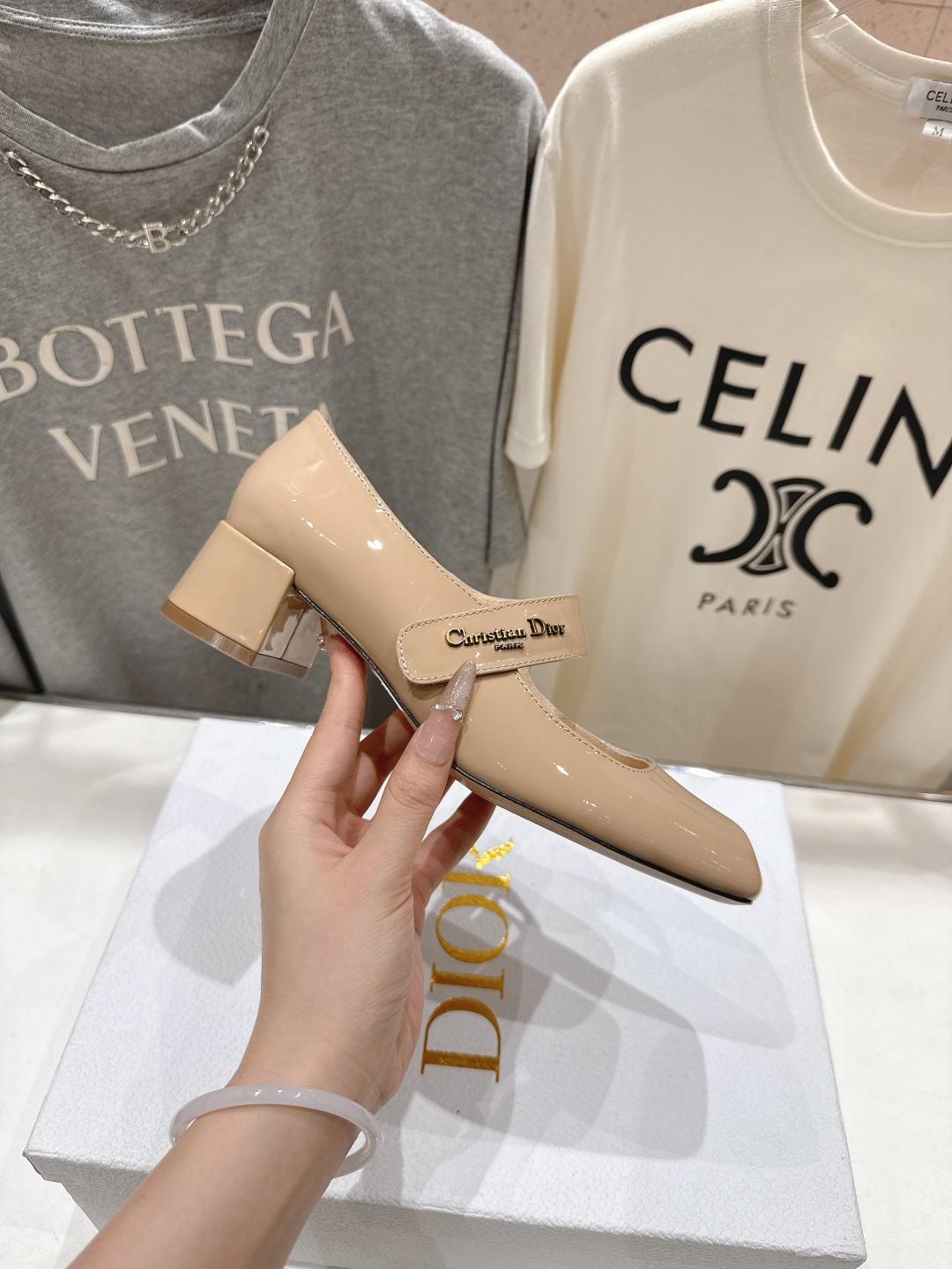 高版本出厂 DIOR*迪奥F031 D家2026ss春夏新款玛丽珍高跟鞋 方头小矮跟单鞋！顶级版本原版套