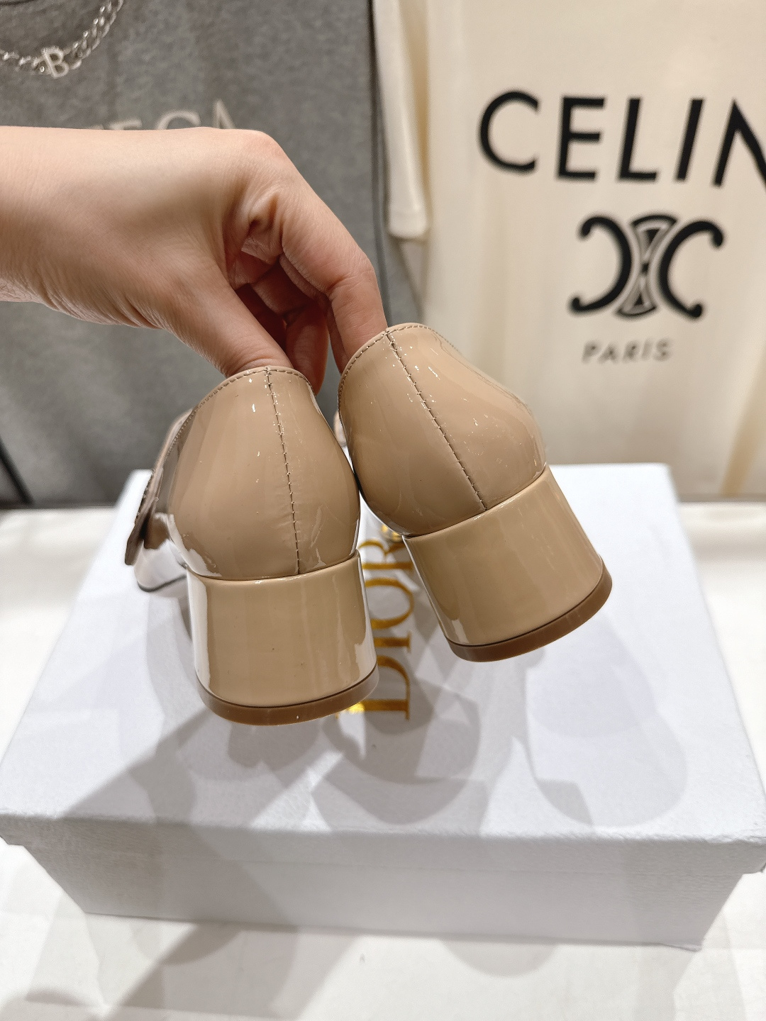 高版本出厂 DIOR*迪奥F031 D家2026ss春夏新款玛丽珍高跟鞋 方头小矮跟单鞋！顶级版本原版套