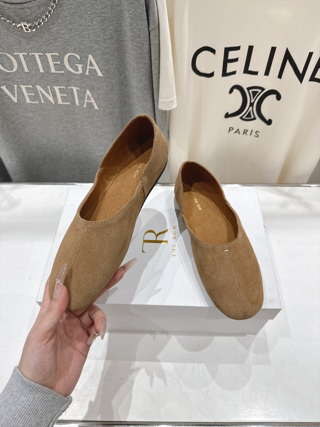 高版本出厂 The Row 2026ss早春新品爆款平底玛丽珍乐福鞋一脚蹬单鞋复古穆勒鞋非常舒服的一款平