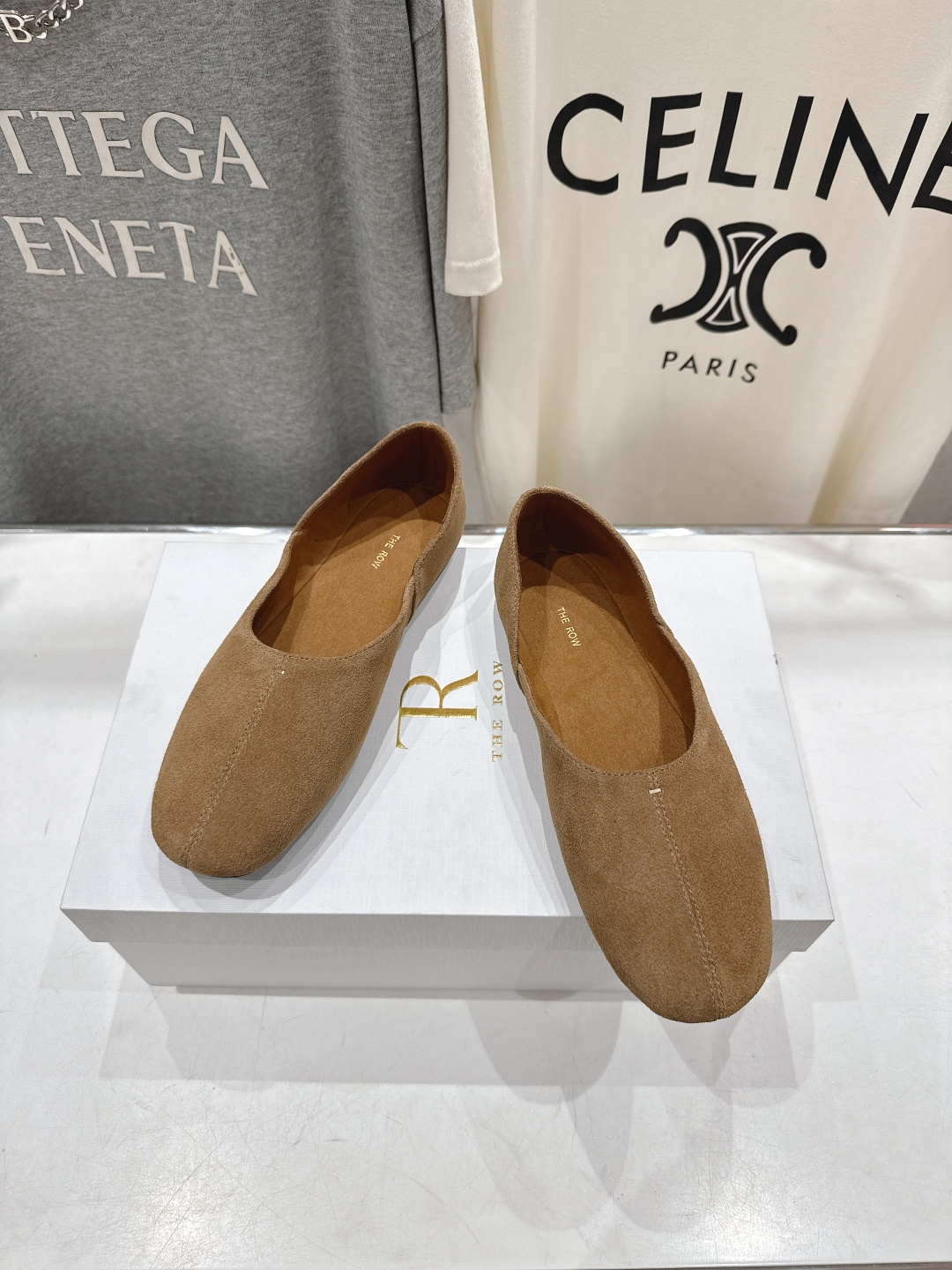 高版本出厂 The Row 2026ss早春新品爆款平底玛丽珍乐福鞋一脚蹬单鞋复古穆勒鞋非常舒服的一款平