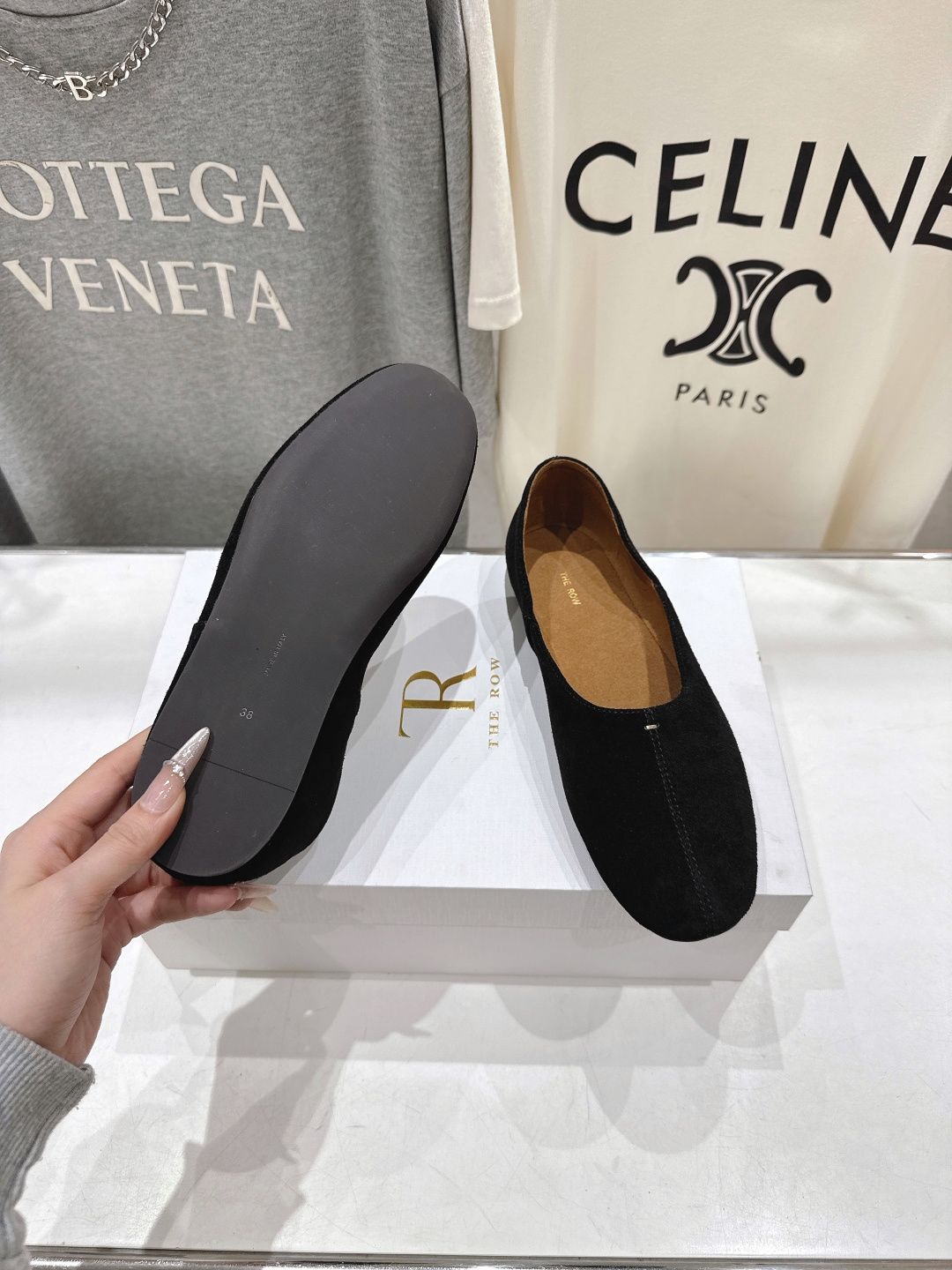 高版本出厂 The Row 2026ss早春新品爆款平底玛丽珍乐福鞋一脚蹬单鞋复古穆勒鞋非常舒服的一款平