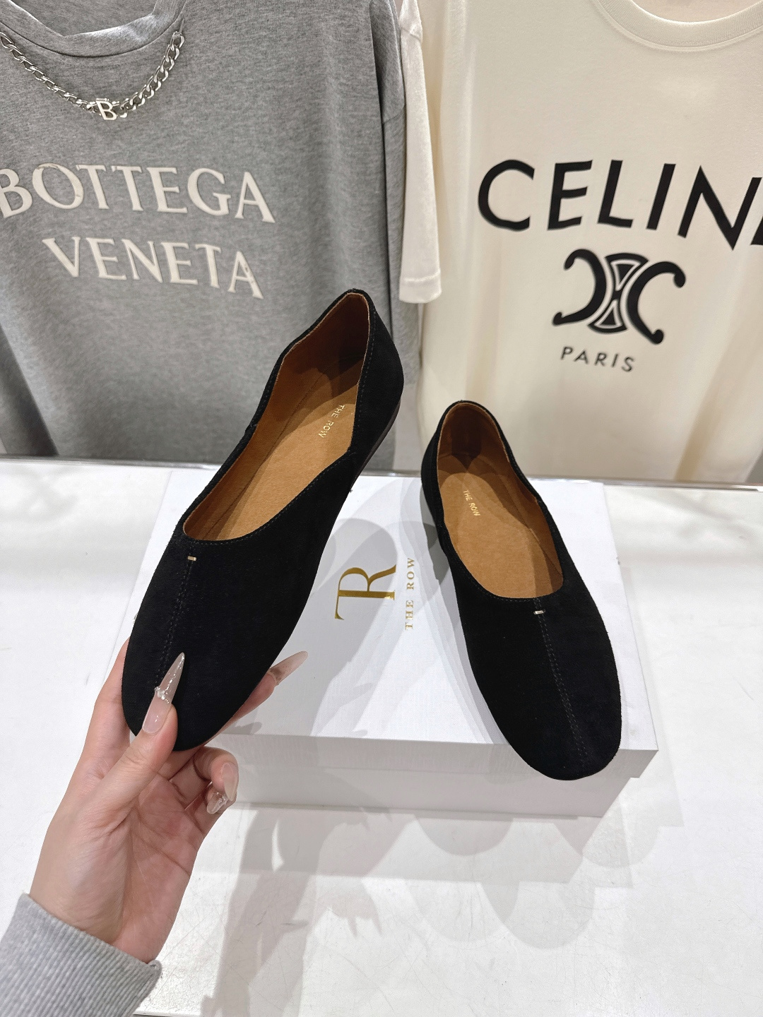 高版本出厂 The Row 2026ss早春新品爆款平底玛丽珍乐福鞋一脚蹬单鞋复古穆勒鞋非常舒服的一款平