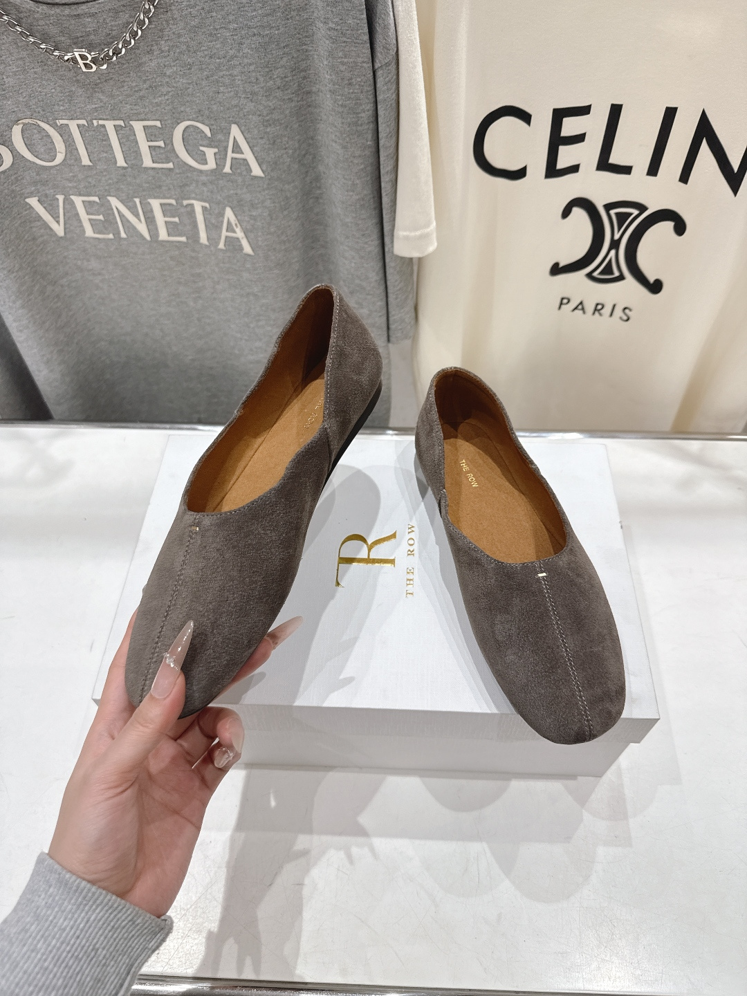 高版本出厂 The Row 2026ss早春新品爆款平底玛丽珍乐福鞋一脚蹬单鞋复古穆勒鞋非常舒服的一款平