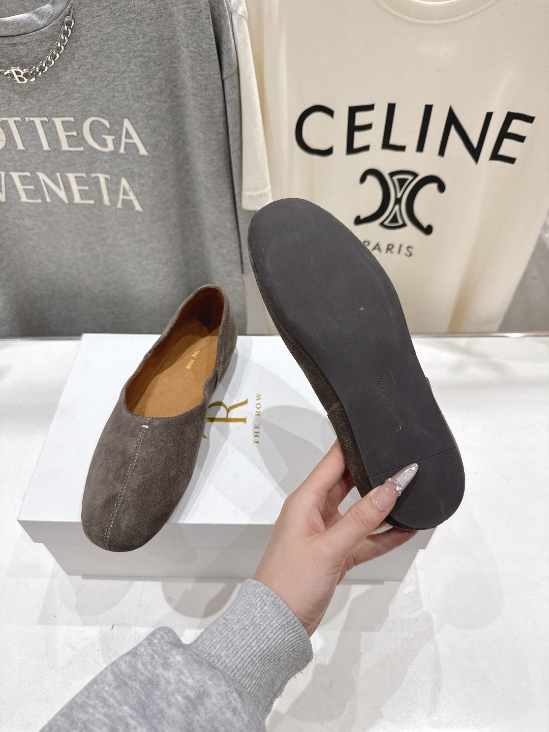 高版本出厂 The Row 2026ss早春新品爆款平底玛丽珍乐福鞋一脚蹬单鞋复古穆勒鞋非常舒服的一款平