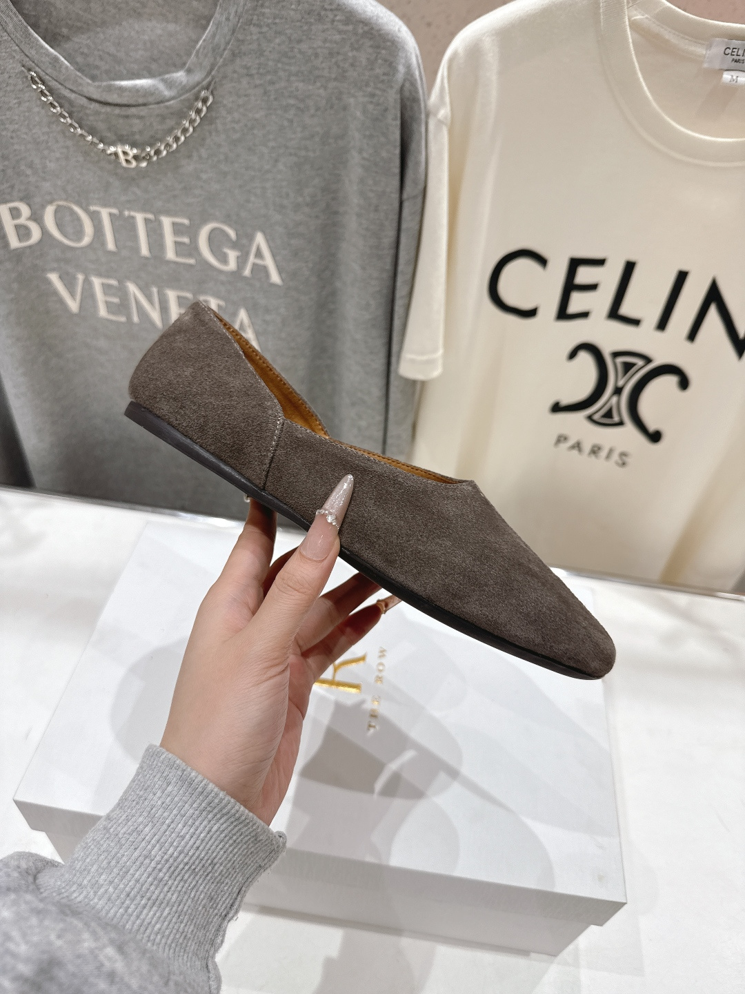 高版本出厂 The Row 2026ss早春新品爆款平底玛丽珍乐福鞋一脚蹬单鞋复古穆勒鞋非常舒服的一款平