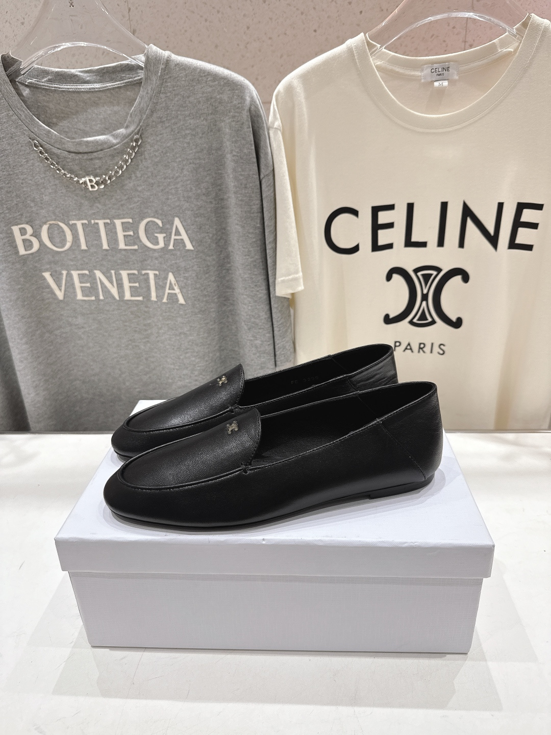 高版本出厂 celine/赛琳F035 26ss/专柜新款仙女风平底一脚蹬休闲鞋单鞋玛丽珍乐福鞋～各路博